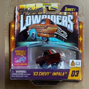 MGA Car Tuned Series 1 Lowriders #3 63 Chevy Impala Orange With LED Lighting